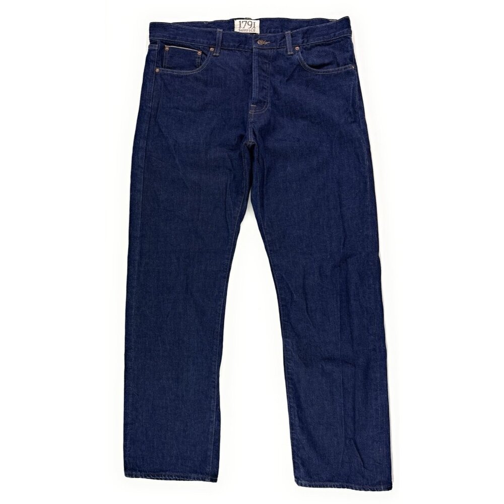 1791 Supply Co Mens Jeans Sz 36x33 Selvedge Denim Classic Straight Leg USA Made